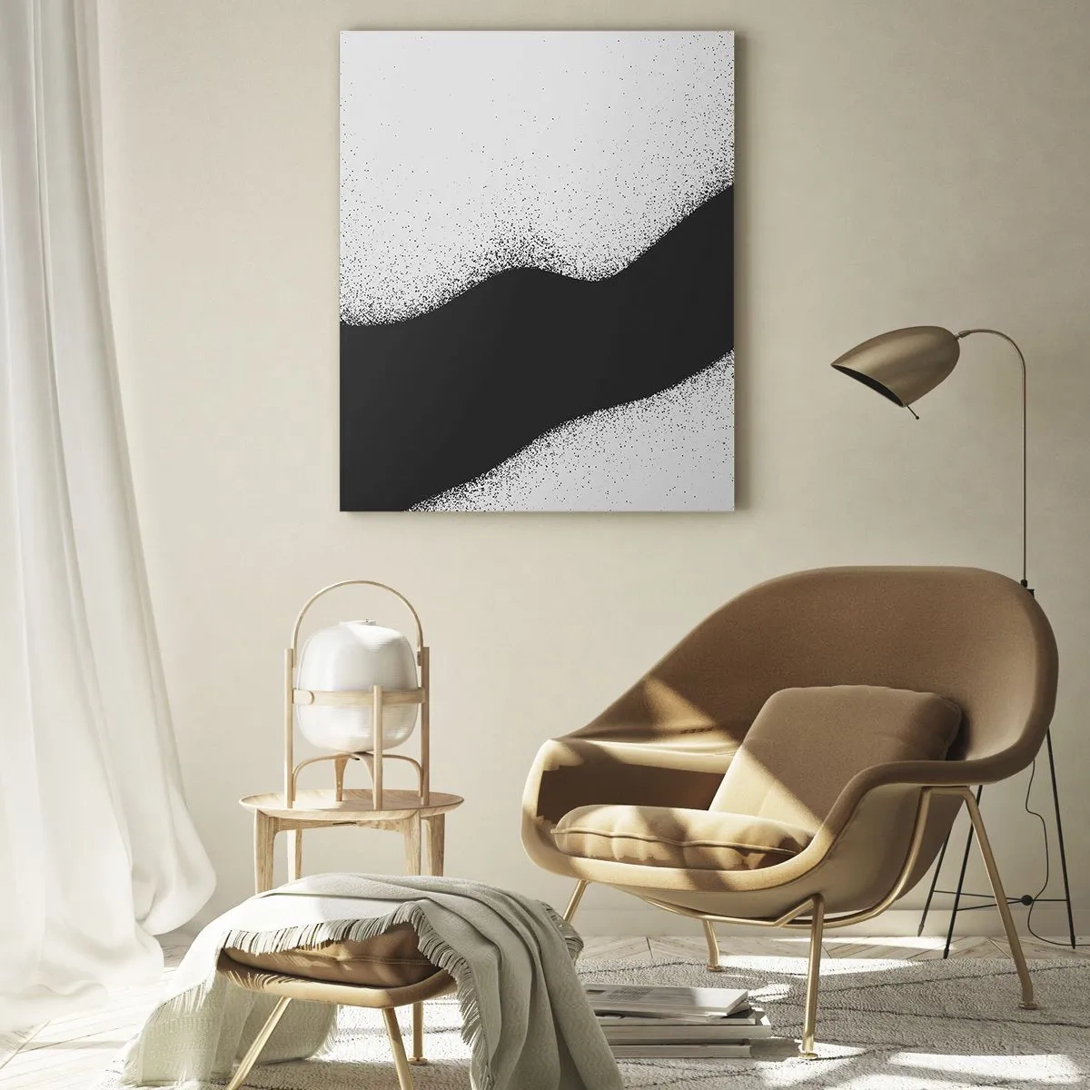 Billede på glas - Flydende balance - 50x70 cm