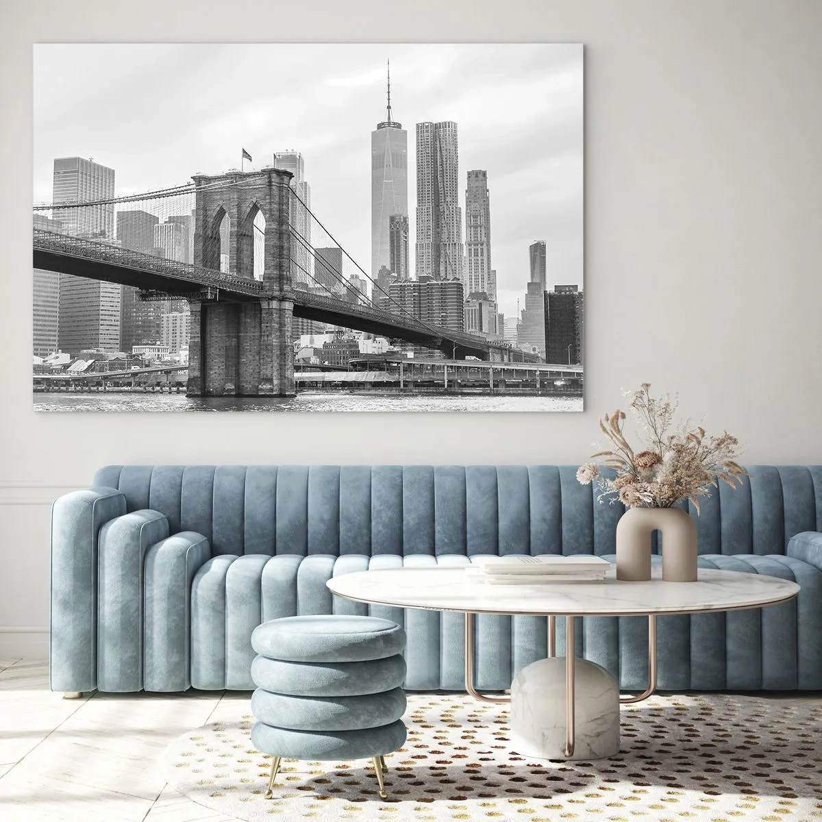 Billede på glas - New York stemning - 120x80 cm