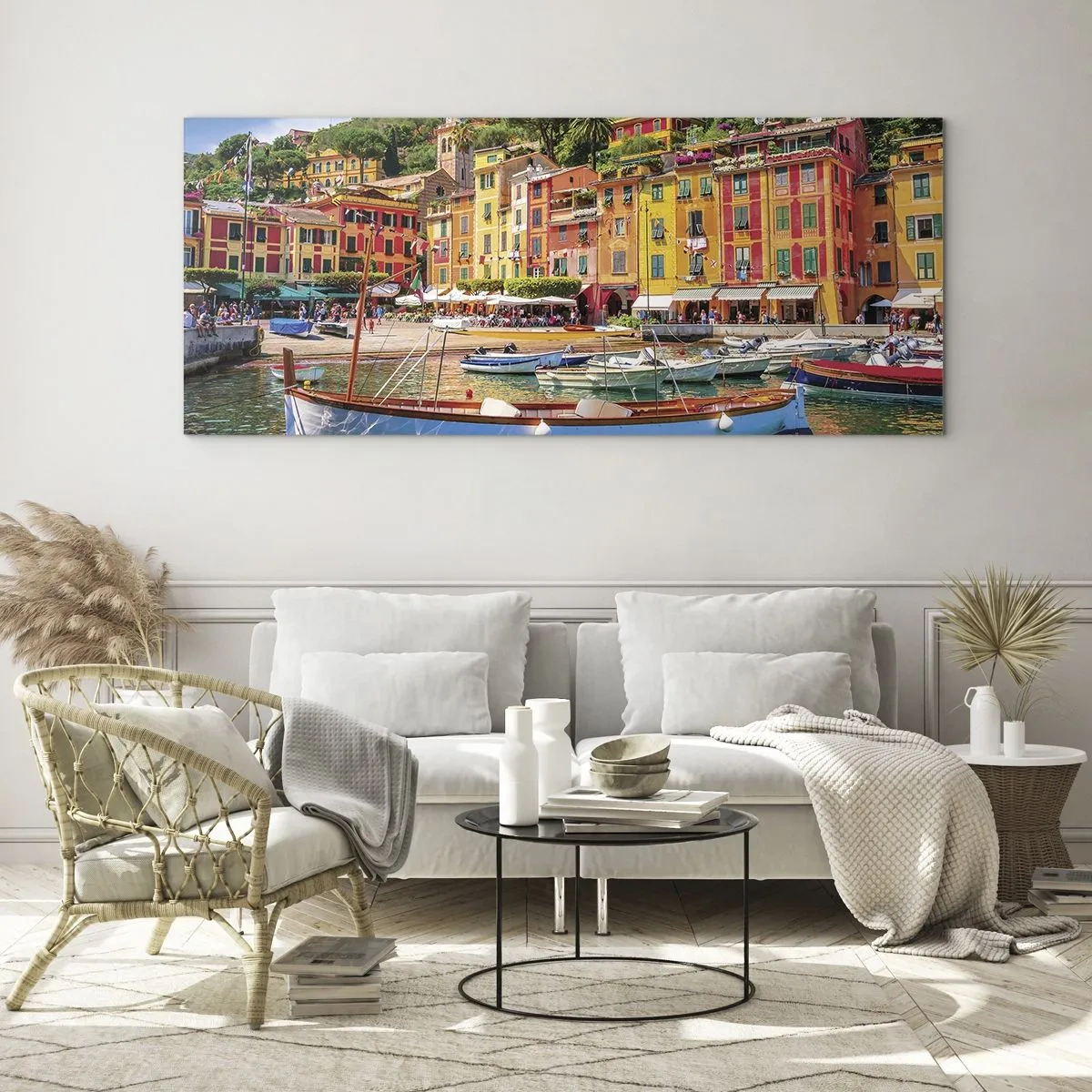 Billede på glas - En italiensk morgen - 120x50 cm