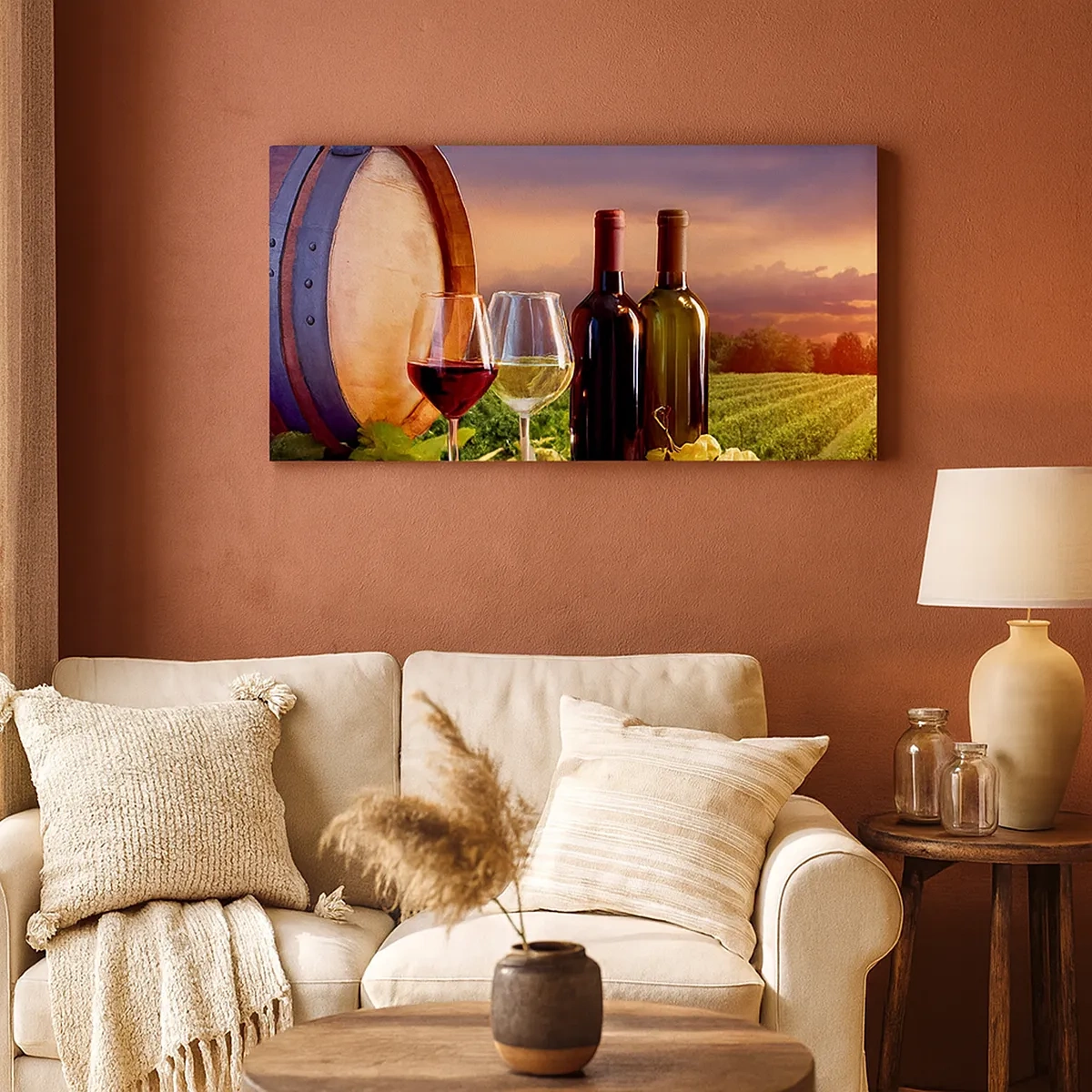 Lærredstryk - Billede på lærred - Livet har smag her - 30x30 cm