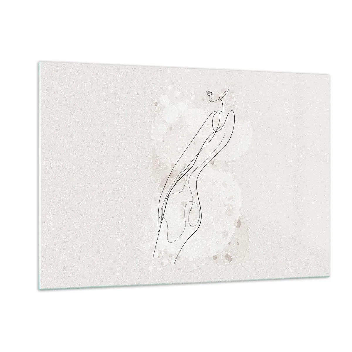 Billede på glas - At forvilde sig med blikket - 120x80 cm