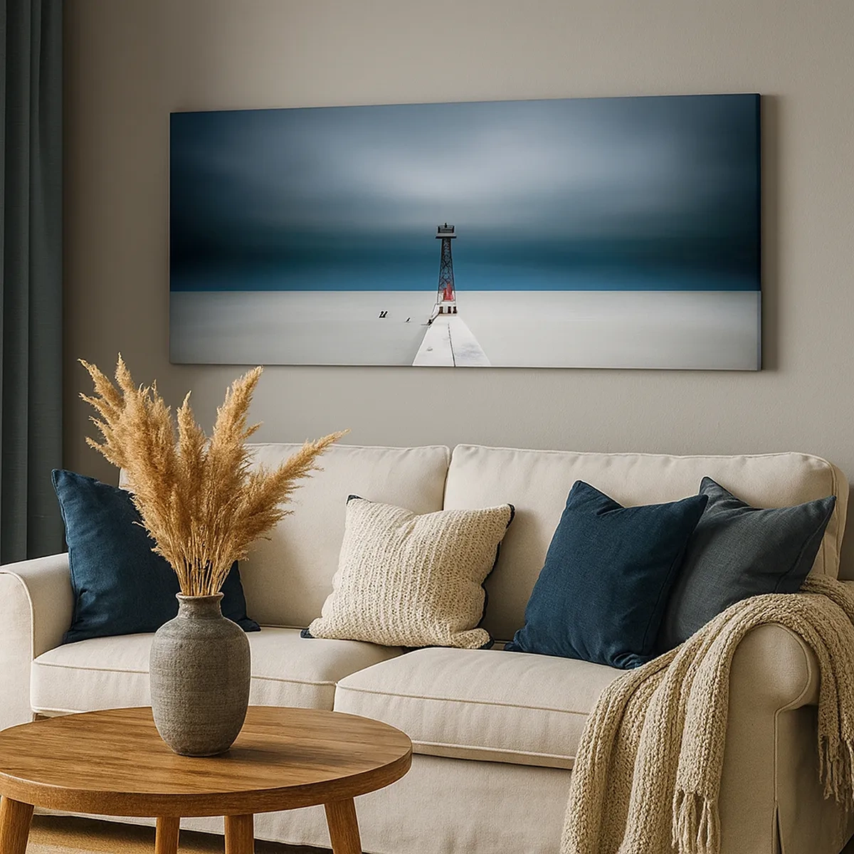 Lærredstryk - Billede på lærred - At møde det uendelige - 30x30 cm