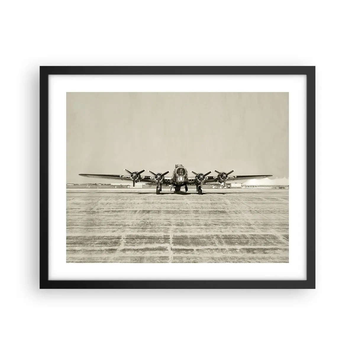 Plakat i sort ramme - Som altid klar - 50x40 cm