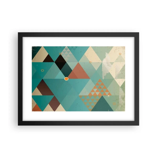 Plakat i sort ramme - Enhed af mangfoldighed, mangfoldighed af enhed - 40x30 cm