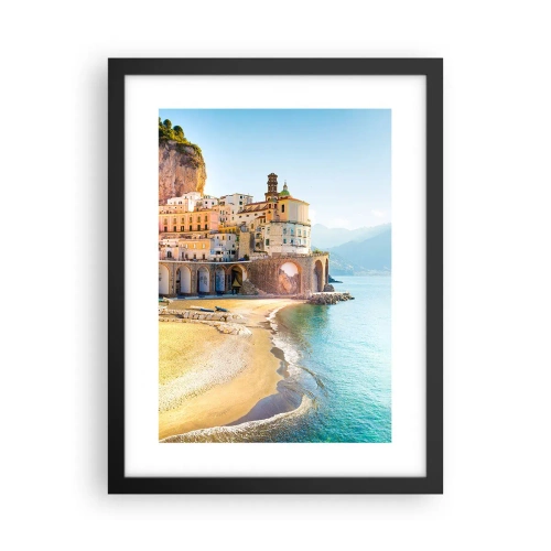 Plakat i sort ramme - En utrolig by - 30x40 cm