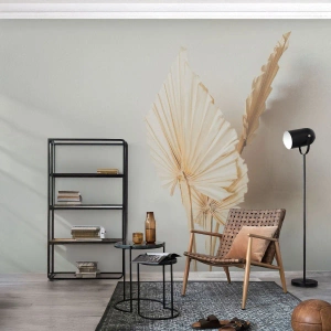 Fototapet Premium Canvas - Når du har brug for trøst - Lyse, Minimalisme, Blad - 350x256 cm