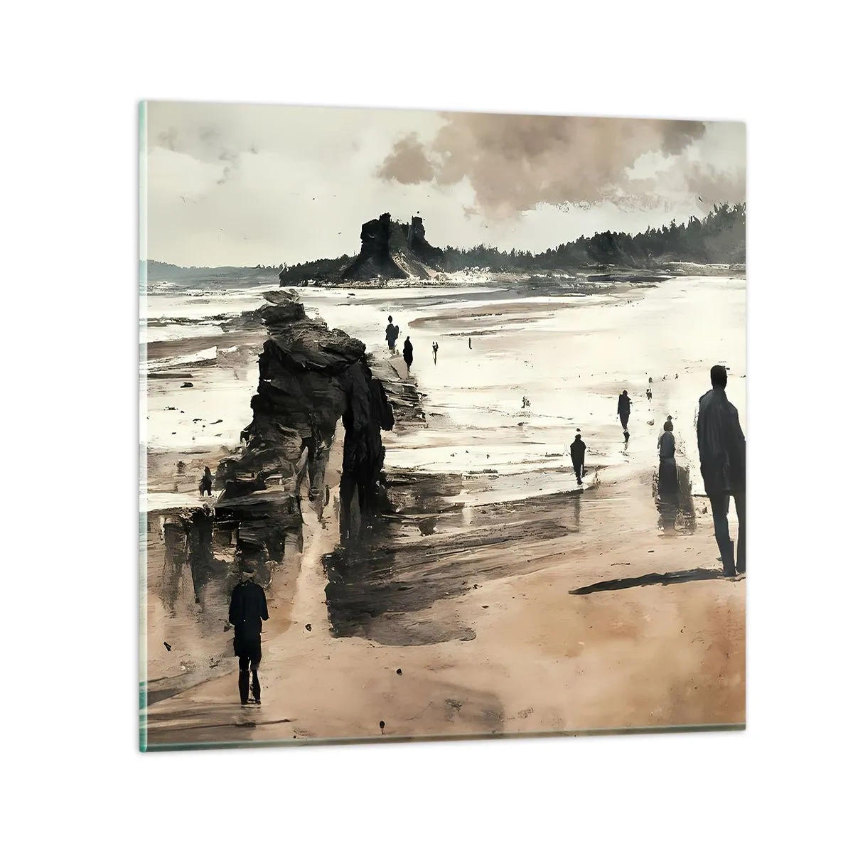 Billede på glas - Indkaldt - 40x40 cm