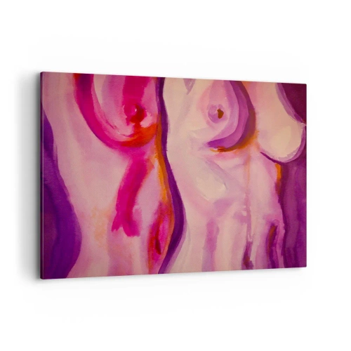 Lærredstryk - Billede på lærred - En ode til kvindelighed - 100x70 cm