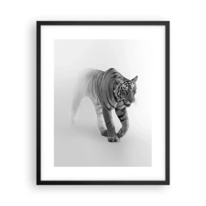 Plakat i sort ramme - Krybende i tågen - 40x50 cm