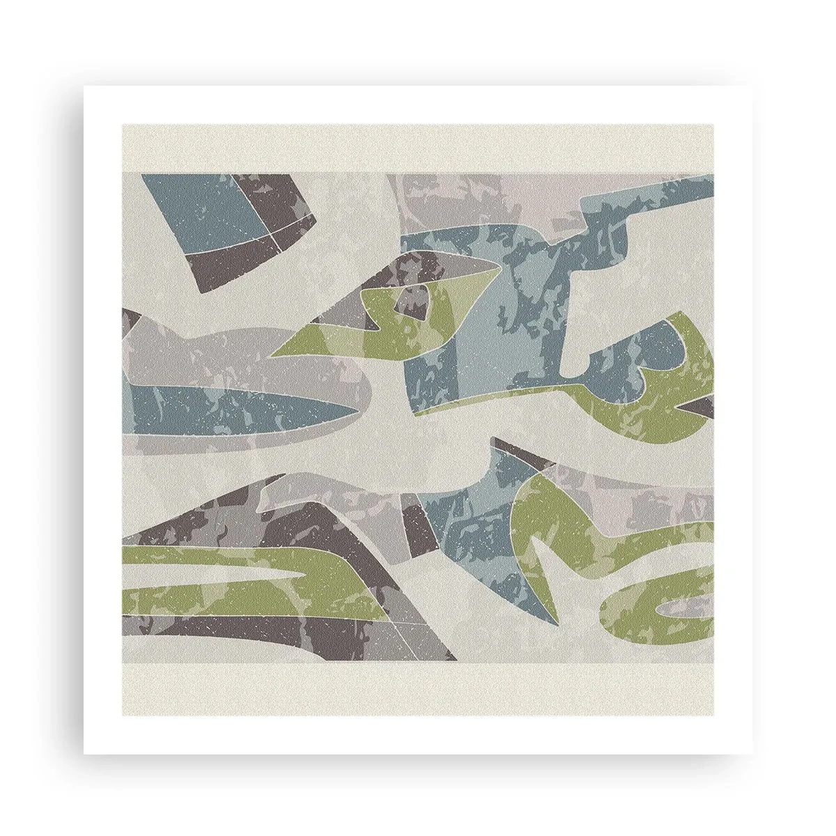 Plakat - Komposition bag glas - 60x60 cm