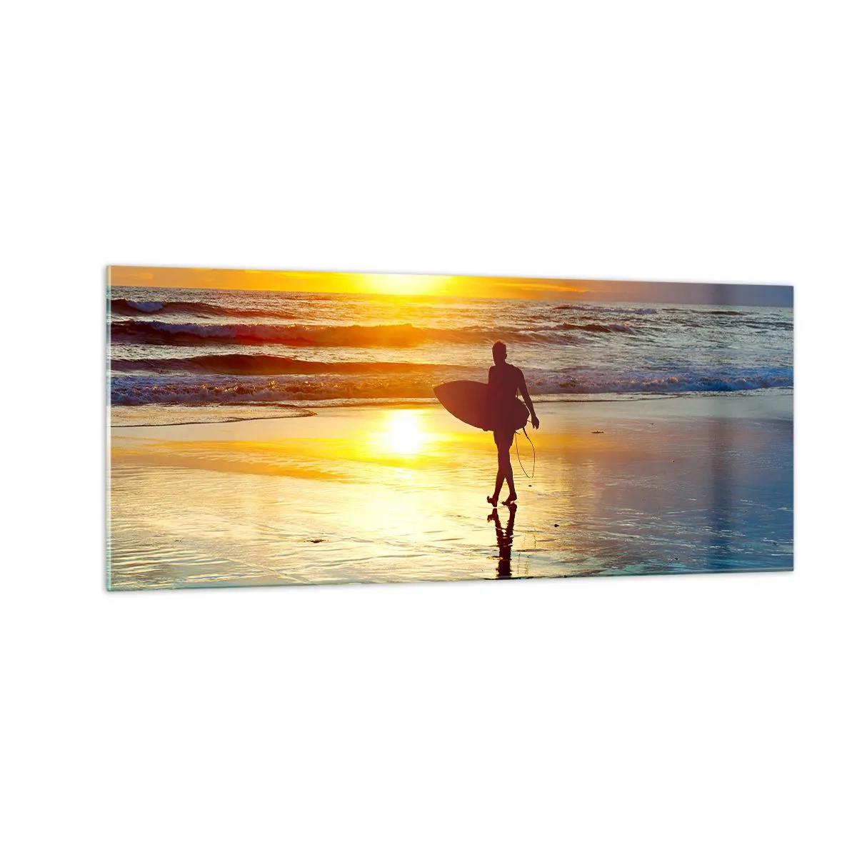 Billede på glas - Krigerens tilbagevenden - 100x40 cm