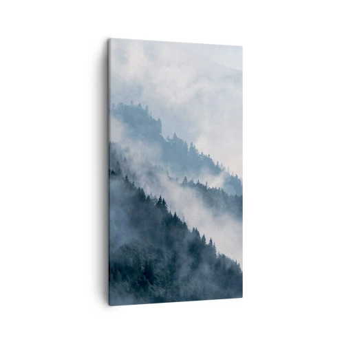 Lærredstryk - Billede på lærred - Bjergenes mystik - 45x80 cm