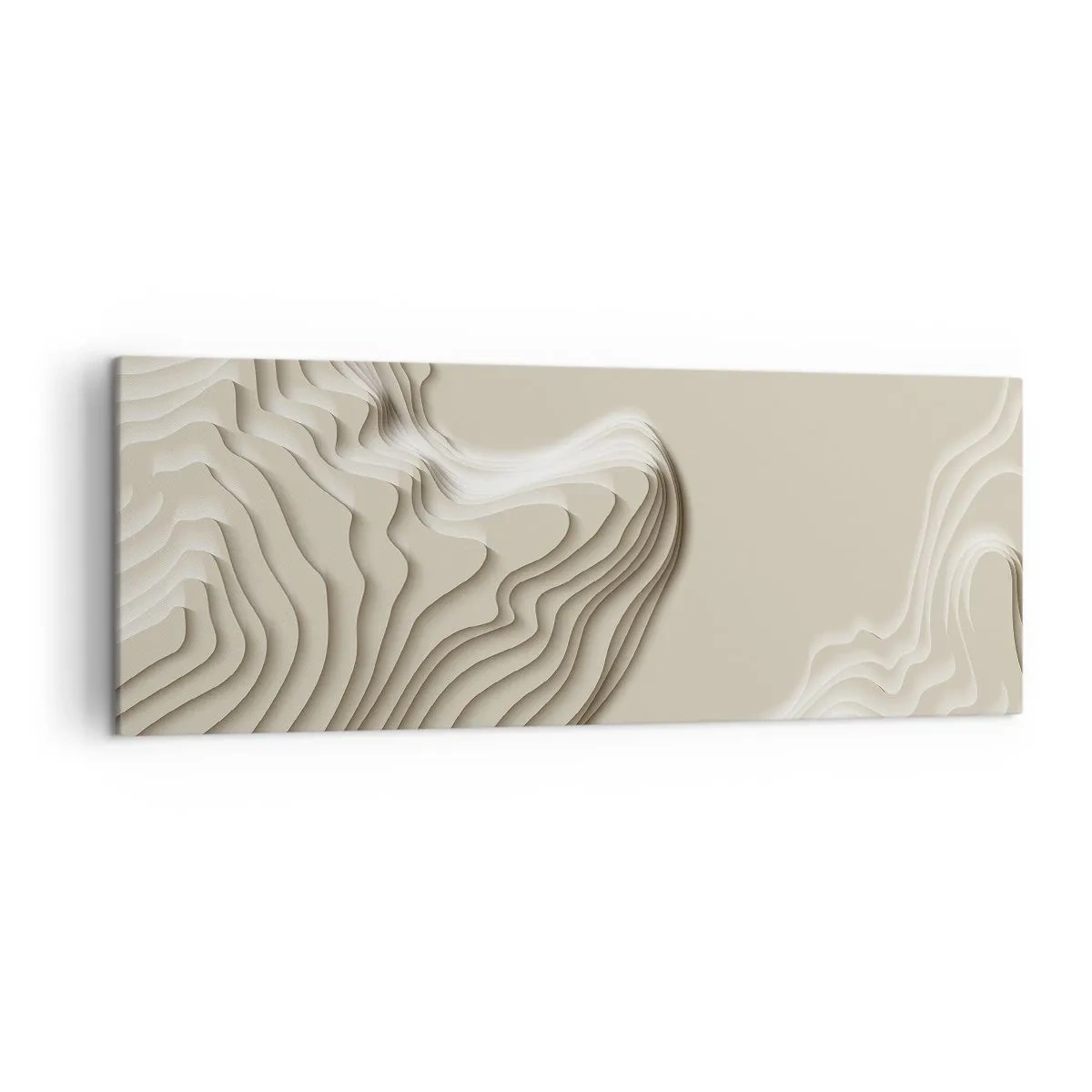 Lærredstryk - Billede på lærred - Kunstens topografi - 140x50 cm