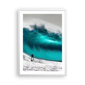 Plakat i hvid ramme - Udfordring accepteret - 50x70 cm