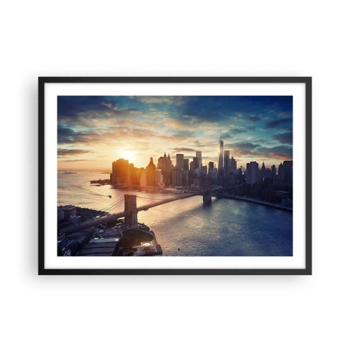Plakat i sort ramme - Et monument til vestlig kultur - 70x50 cm