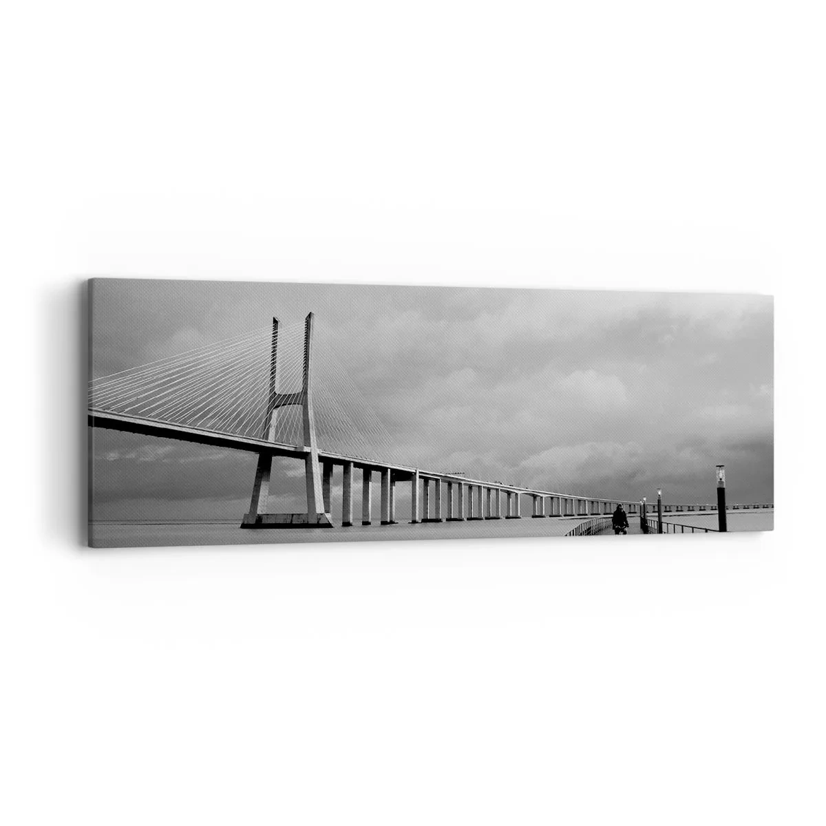 Lærredstryk - Billede på lærred - Til hver, hvad han fortjener - 90x30 cm