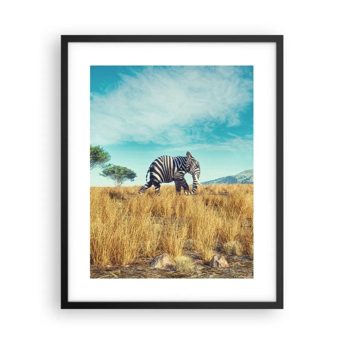 Plakat i sort ramme - Grå er ikke længere på mode - 40x50 cm