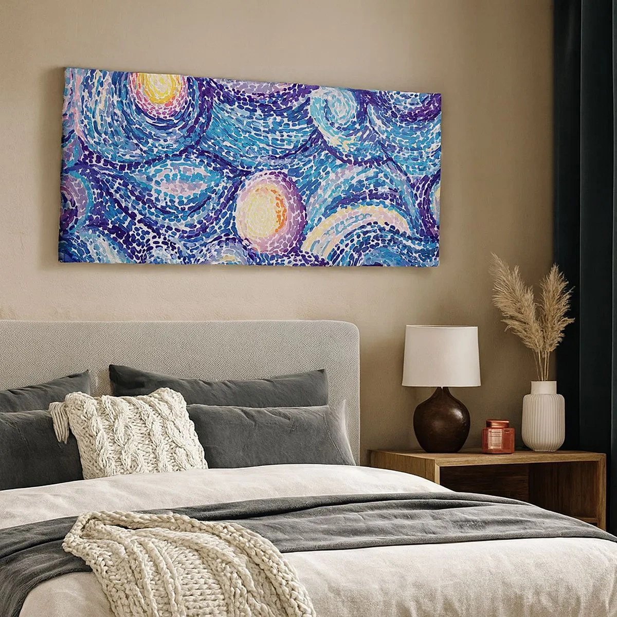 Lærredstryk - Billede på lærred - Fra et maleri af van Gogh - 100x40 cm
