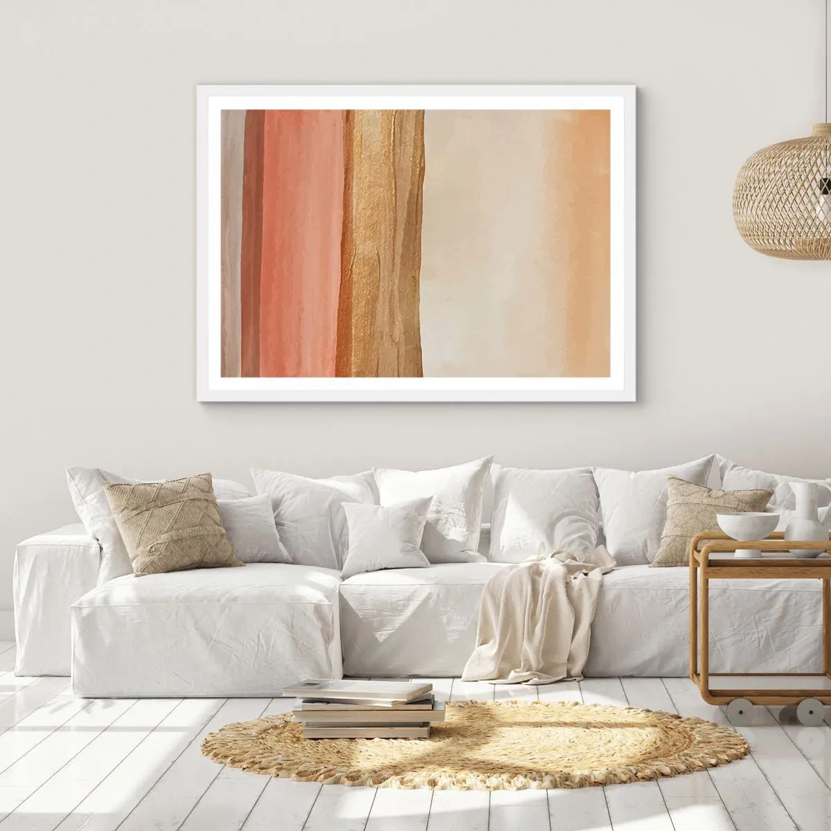 Plakat i hvid ramme - Lodret sammensætning - 91x61 cm