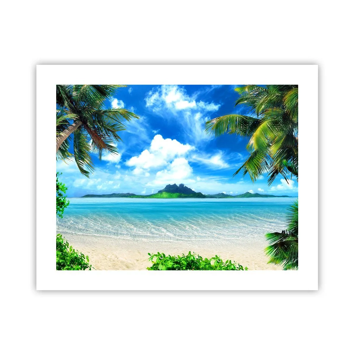 Plakat - Azur i troperne - 50x40 cm