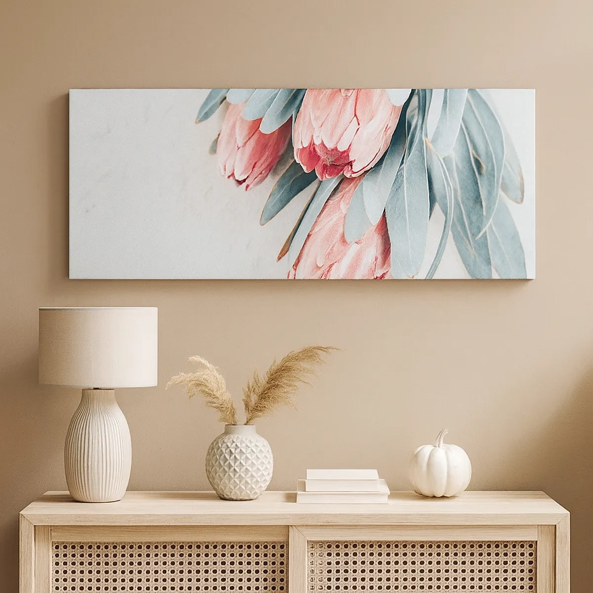 Lærredstryk - Billede på lærred - Skammer sig over deres egen skønhed - 30x30 cm