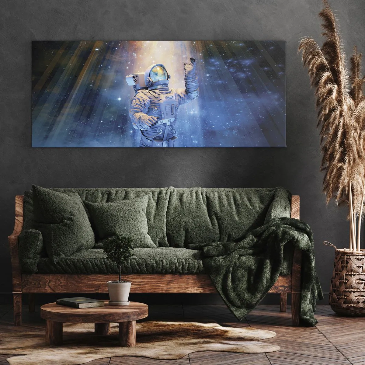 Lærredstryk - Billede på lærred - Endelig på destinationen - 100x40 cm