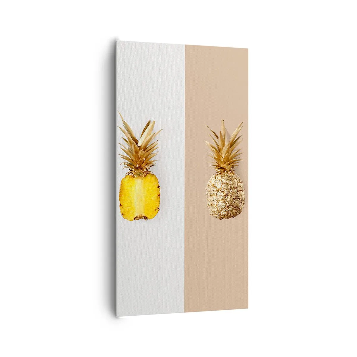Lærredstryk - Billede på lærred - Ananas til os - 65x120 cm