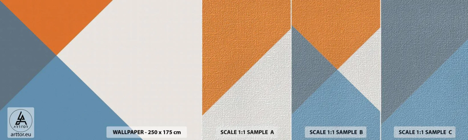 Prøve Fototapet Premium Canvas - Med hensyn til ... - Abstraktion, Stykke, Moderne kunst - 100x30 cm