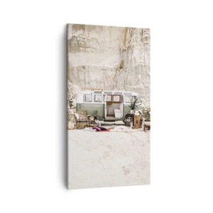 Lærredstryk - Billede på lærred - Tid til at starte rejsen - 45x80 cm