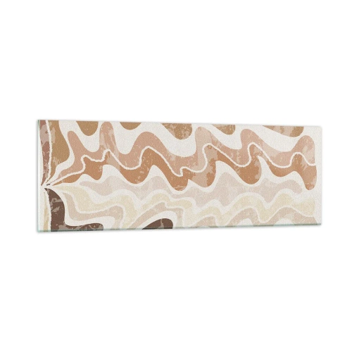 Billede på glas - God energi - gode følelser - 90x30 cm