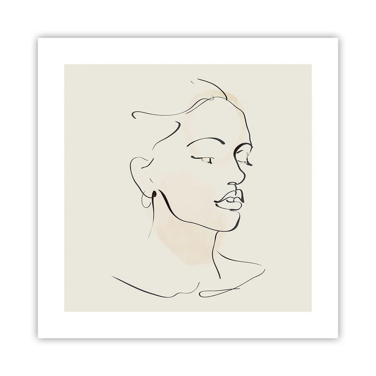 Plakat - En bestemt linje - 40x40 cm