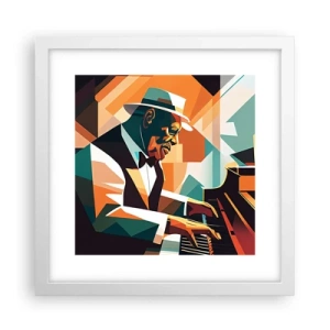 Plakat i hvid ramme - Alt det jazz - 30x30 cm