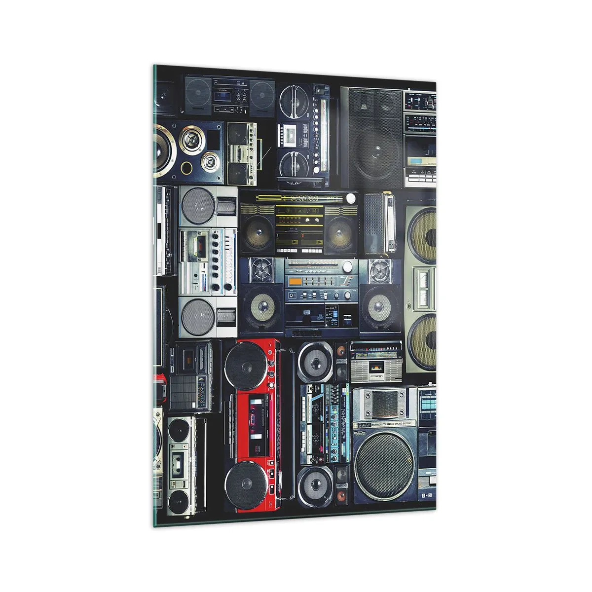 Billede på glas - Nostalgi for 1980'erne. - 70x100 cm