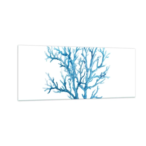 Billede på glas - Marint filigran - 100x40 cm