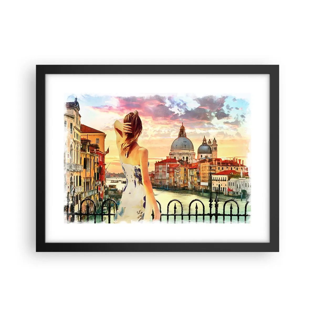 Plakat i sort ramme - Når det drejer sig om eventyr, er det kun i ... - 40x30 cm