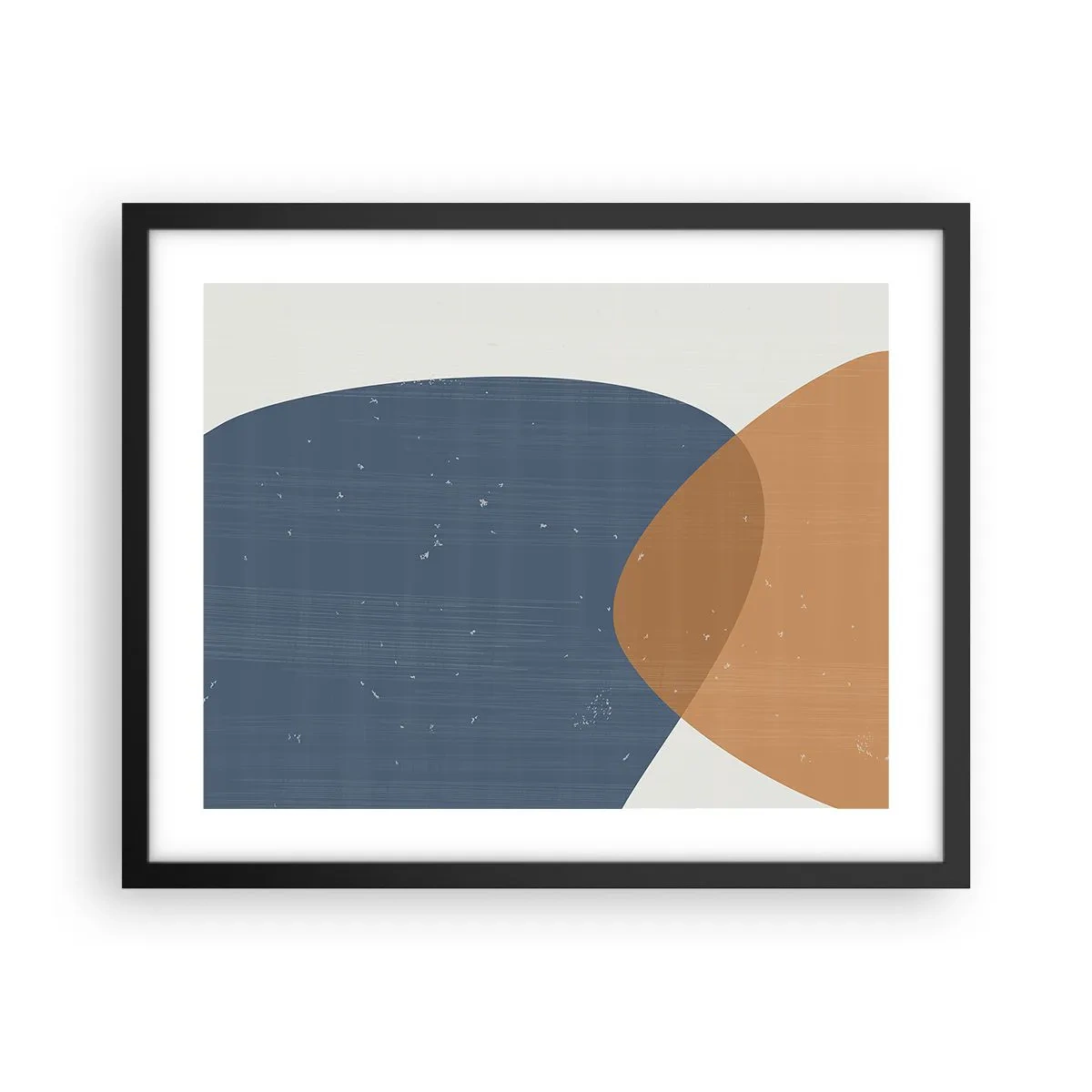 Plakat i sort ramme - Ovaler og påvirkninger - 50x40 cm