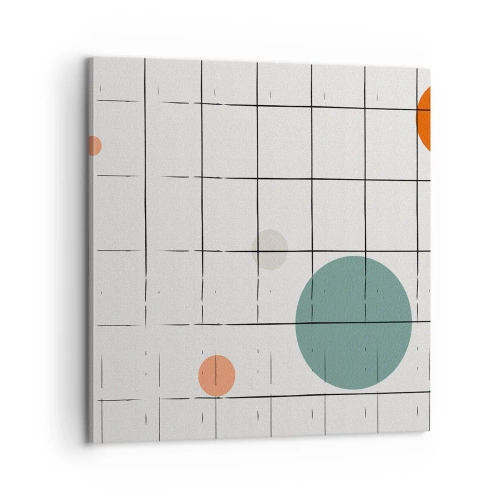 Lærredstryk - Billede på lærred - Fanget i en fælde. Os eller dem? - 60x60 cm