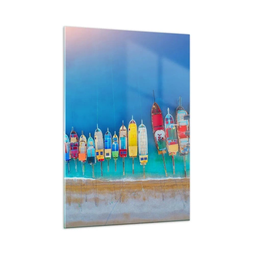 Billede på glas - Fra et fugleperspektiv - 50x70 cm