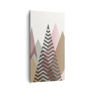 Lærredstryk - Billede på lærred - Pyramide udsigt - 65x120 cm