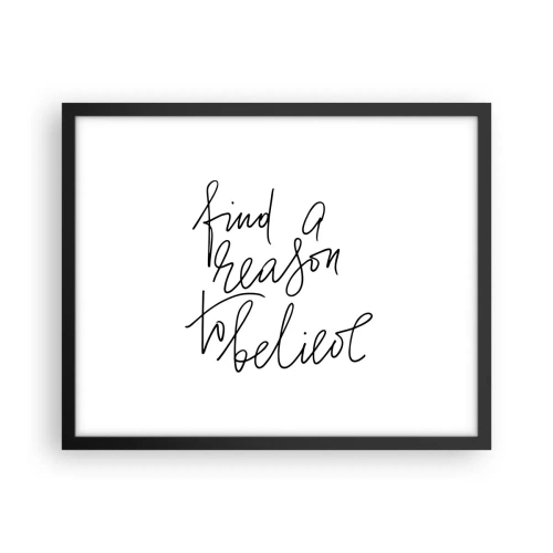 Plakat i sort ramme - Det er muligt - 50x40 cm