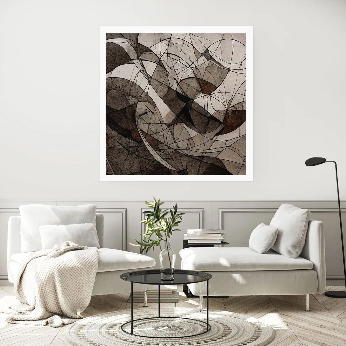 Plakat - Cirkulation af jordens farver - 40x40 cm