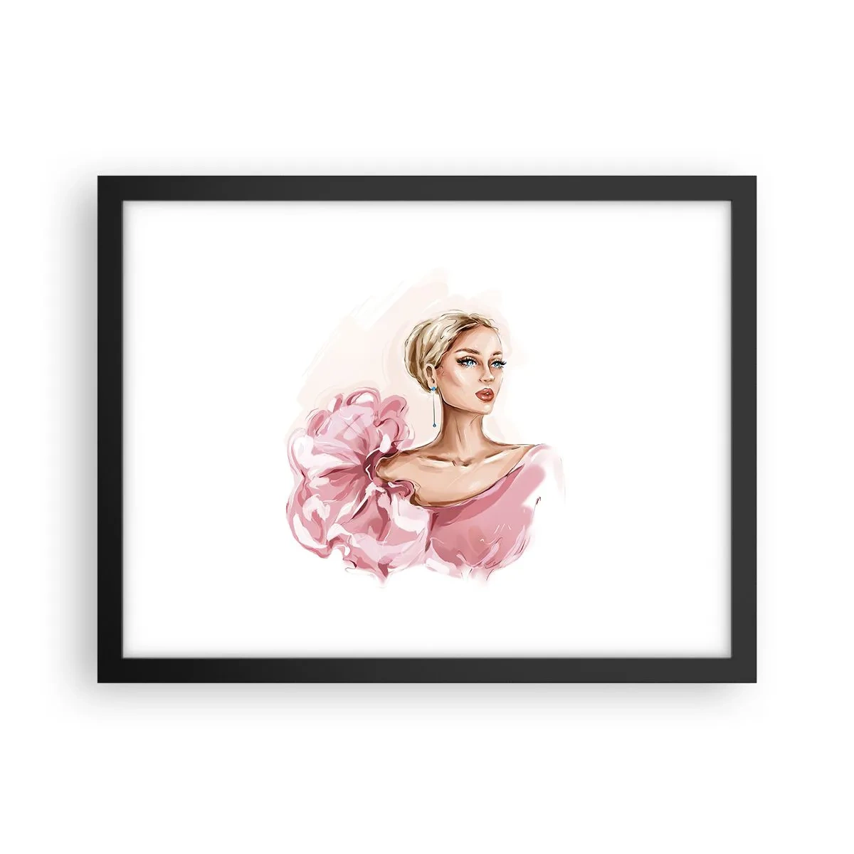 Plakat i sort ramme - Som malet... - 40x30 cm