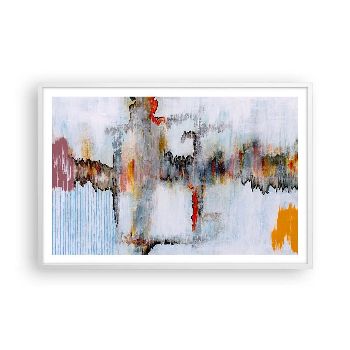 Plakat i hvid ramme - En pind på vandet - 91x61 cm