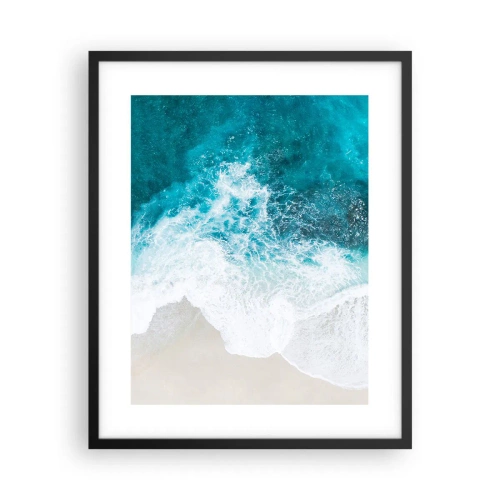 Plakat i sort ramme - Naturlig kærtegn - 40x50 cm