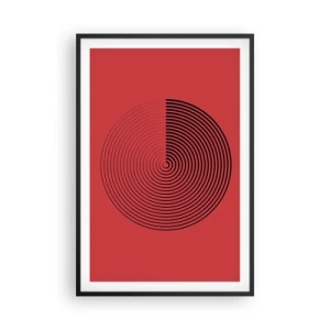 Plakat i sort ramme - Cirkulær bevægelse - 61x91 cm