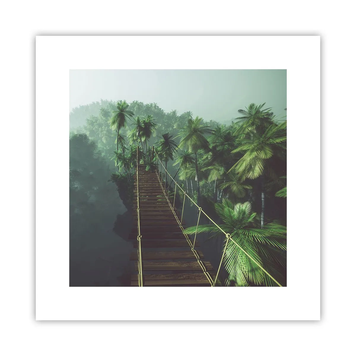 Plakat - Over det kogende grønne - 30x30 cm