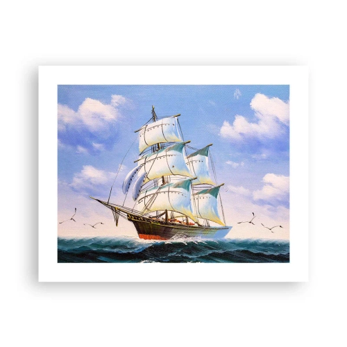 Plakat - Stolt med vinden - 50x40 cm