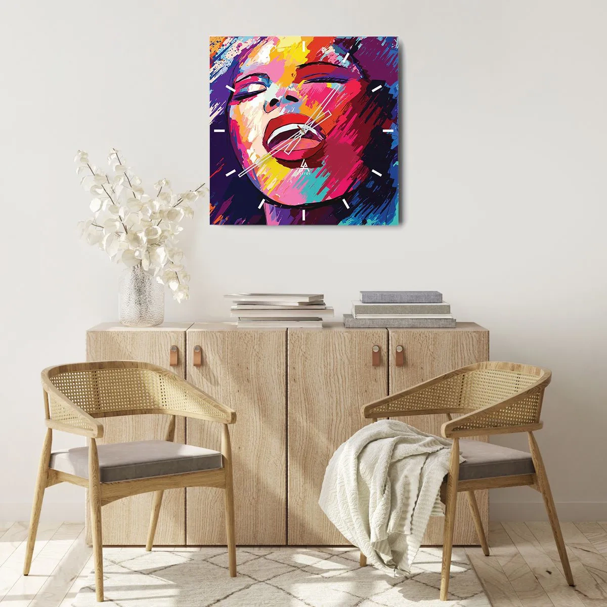 Vægur, Uret - Syng hele livet - 30x30 cm