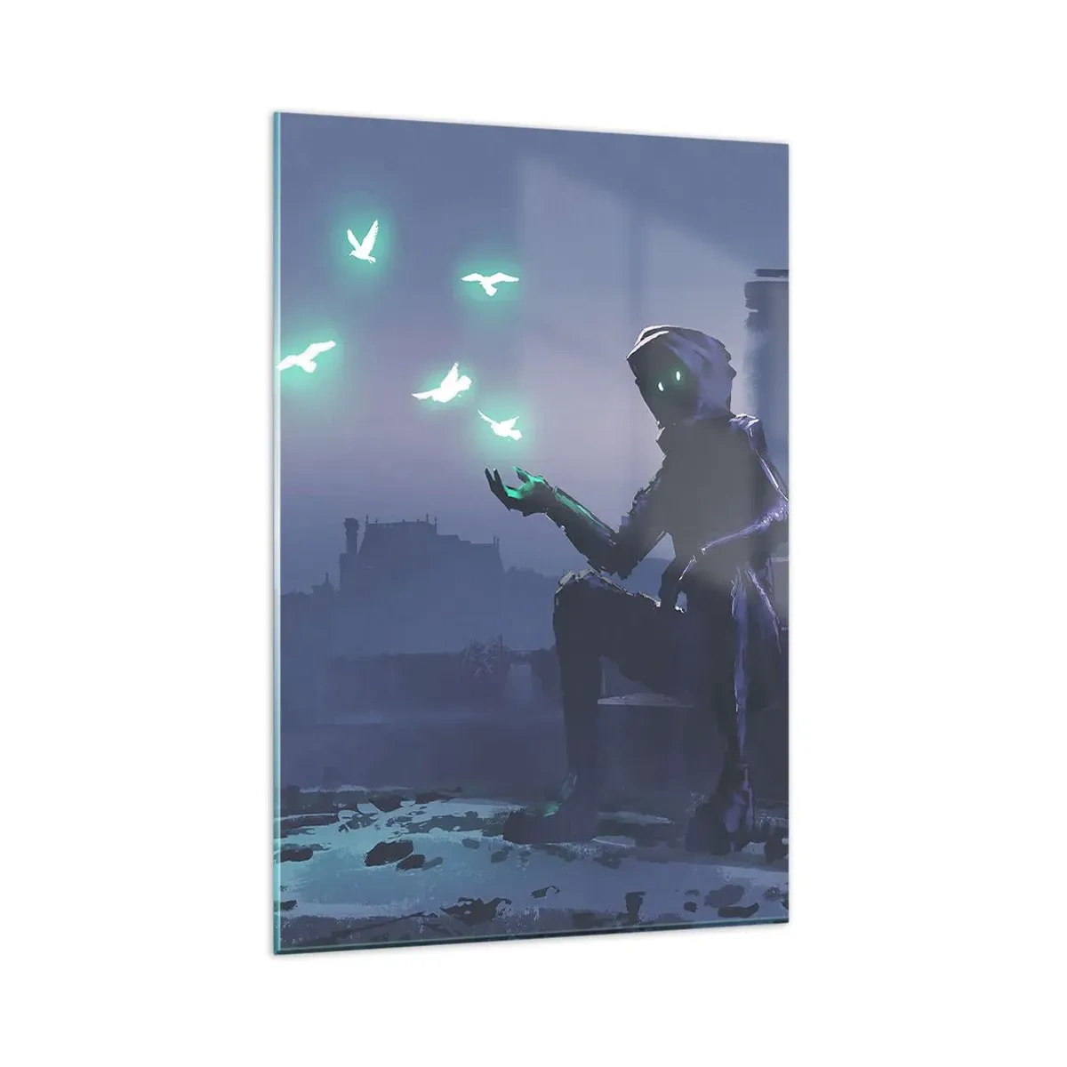 Billede på glas - Livet vil vende tilbage - 80x120 cm