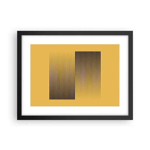 Plakat i sort ramme - Modsætningernes kvadrat - 40x30 cm